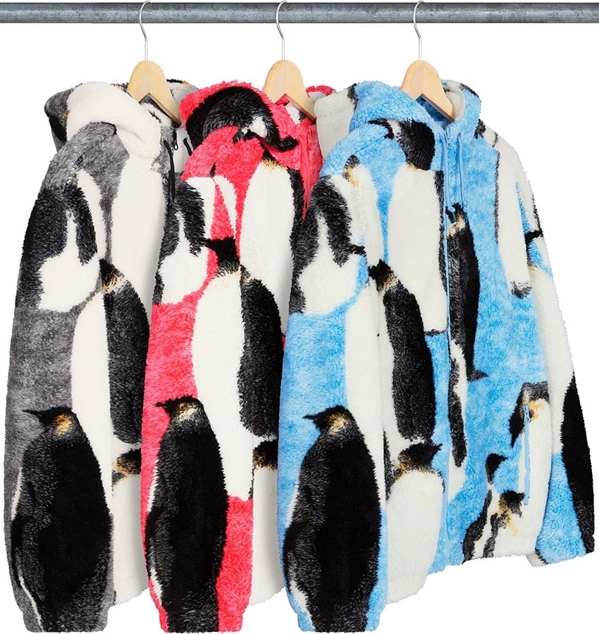Penguins Hooded Fleece Jacket